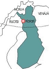 map showing Kolari, Finland.