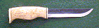 Click here for an enlarged image of the knife
and it's sheath.